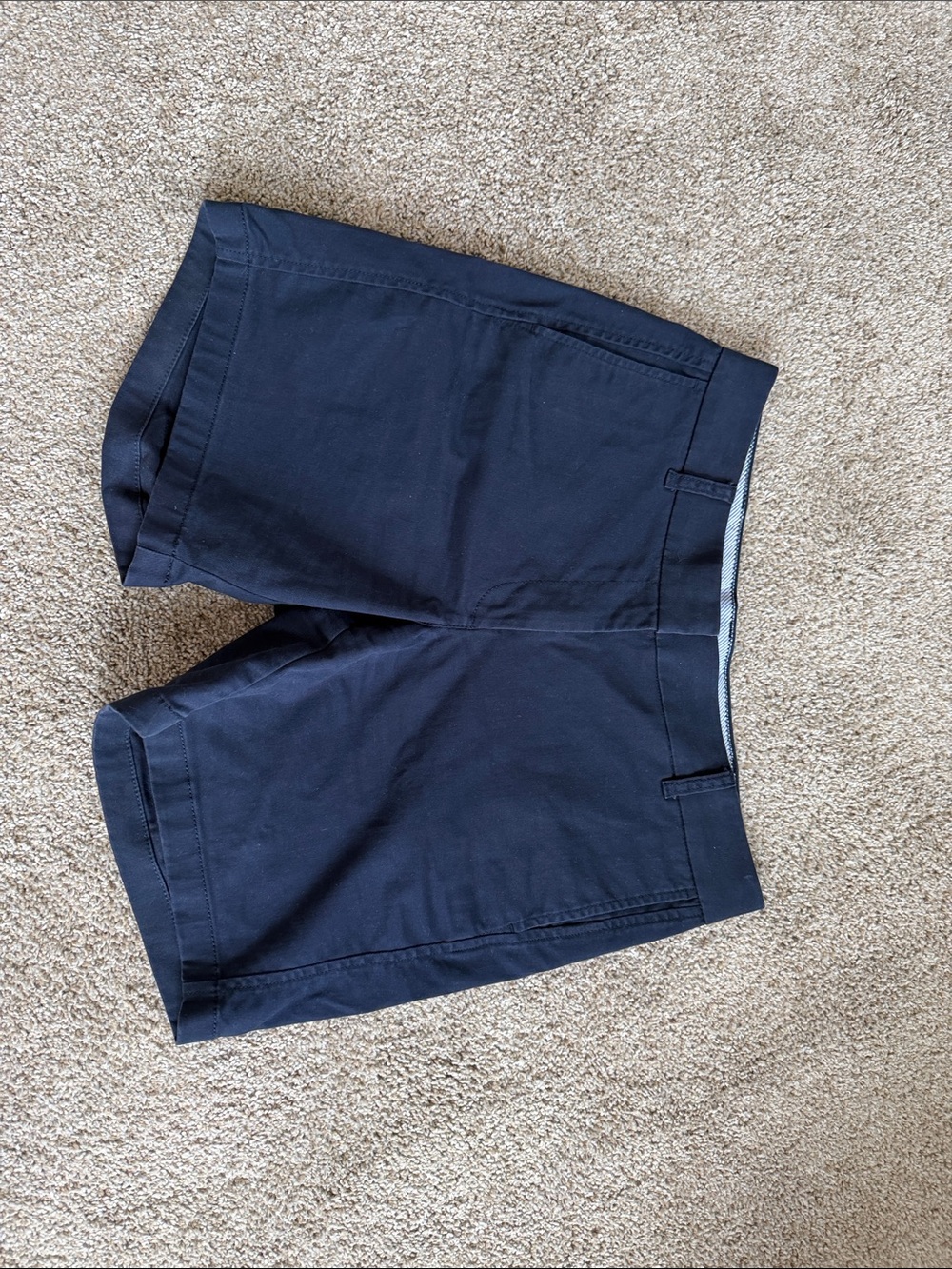 J. Crew Women’s Navy Flat-Front Cotton Shorts